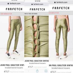 Jean Paul Gaultier Braided Lateral Trousers.